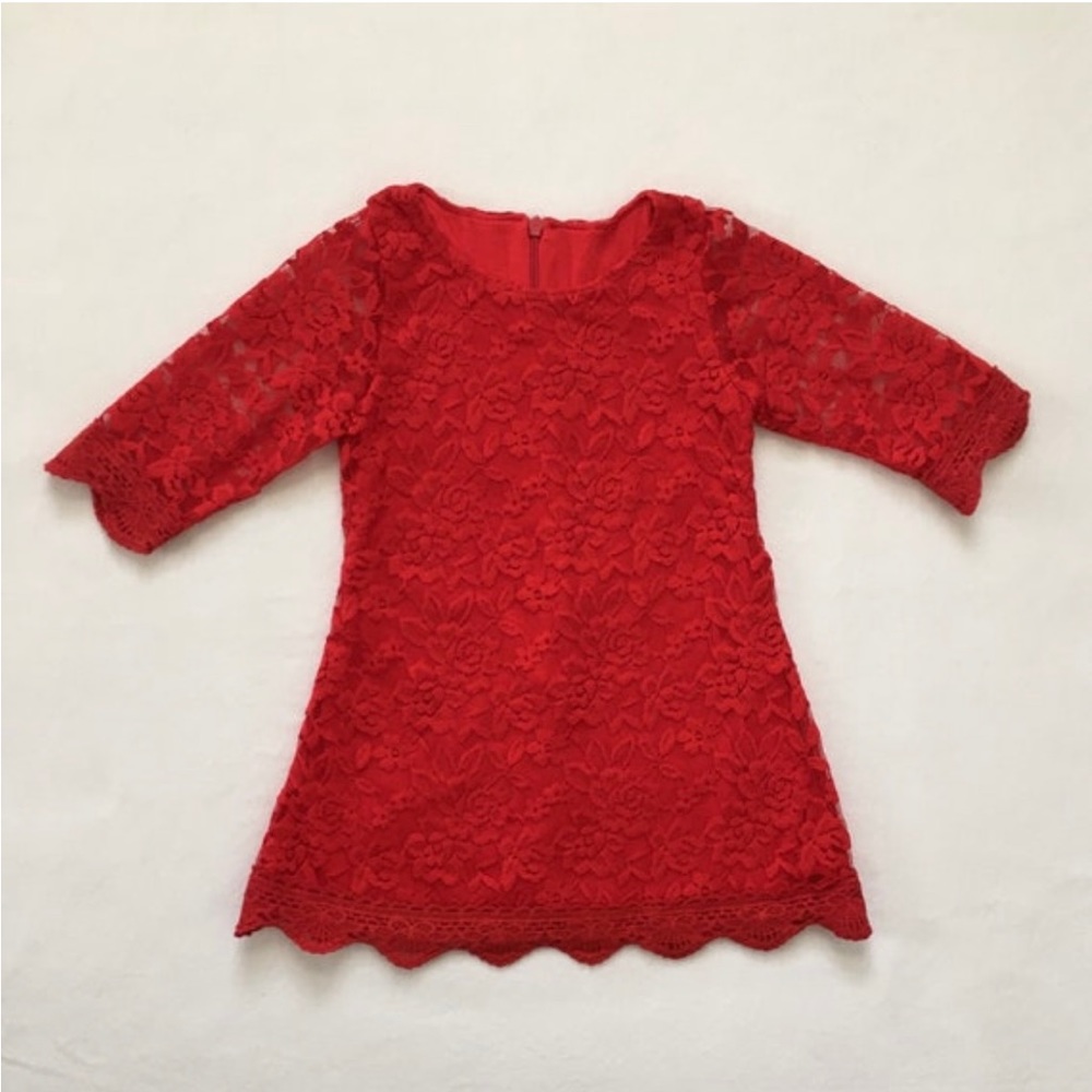 Red girls lace Christmas, Valentine’s and any special occasion dress